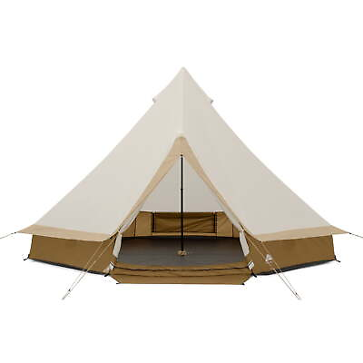 #ad 15#x27; x 15#x27; 8 Person Glamping Bell Tent with String Lights 22.57 lbs $178.80