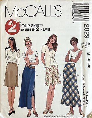 #ad McCall’s 2029 2 Hour Skirt Womens Pattern Size 8 12 Uncut $6.56