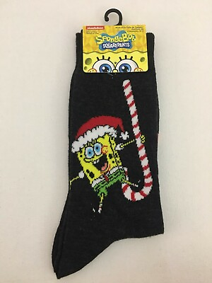 SPONGEBOB Socks Nickelodeon SQUAREPANTS Shoe Size 6 12 1 pair   $11.75