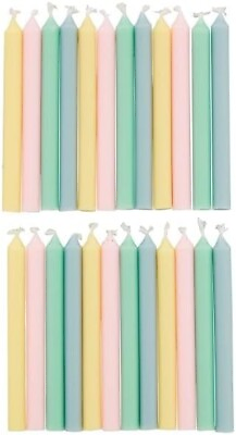 #ad Birthday Candle 24 Count Soft Color Dessert Cake Candle $9.92