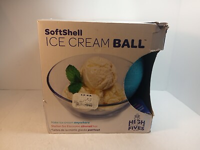 #ad Yaylabs Soft Shell Pint Sized Ice Cream Ball Blue New Damaged Box $48.48