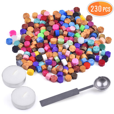 #ad 230Pc Colorful Sealing Wax Beads For Seal Stamp Wedding Envelope Invitation Card $8.99