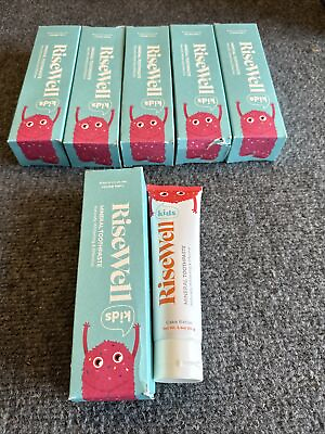 #ad Risewell Kids Mineral Toothpaste Cake Batter Flavor 3.4 oz *Lot Of 5* $90.00