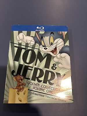 #ad Tom amp; Jerry: Golden Collection Vol. One Blu ray w Slipcover Cat Mouse Cartoon $26.99