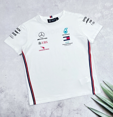 #ad Mercedes AMG Petronas Formula One Team T Shirt Kids Driver 13 14 year 164 $37.00