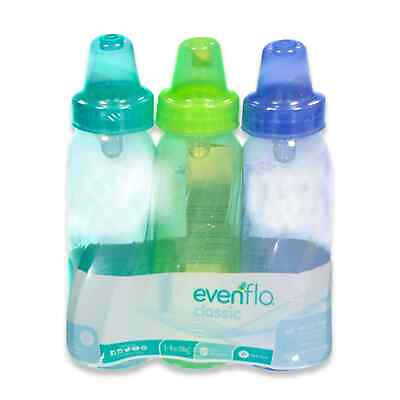 #ad Evenflo Feeding Classic Tinted Plastic Teal Green Blue 8 Ounce PACK 3 $17.99