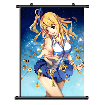 #ad Poster Hot Anime Fairy Tail Art Home Wall Scroll Decor Otaku Gifts 60*90CM #4 $18.99