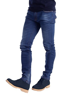 #ad Men#x27;s Slim Fit Jeans Skinny Stretch Denim Pants $23.49