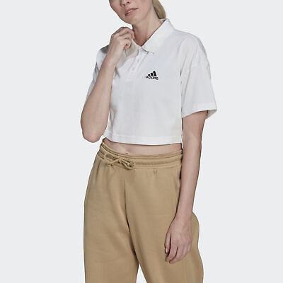 #ad adidas women Cropped Piqué Polo Shirt $23.00