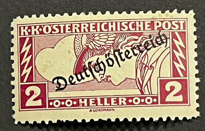 #ad Travelstamps: 1917 Austria Stamps Scott #QE5 Mercury Mint MOGH $2.49