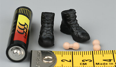 #ad 1 12 VCF 3005 Treasure Series Black MC Camouflage Villa Fight boots 6#x27;#x27; Figure $20.89