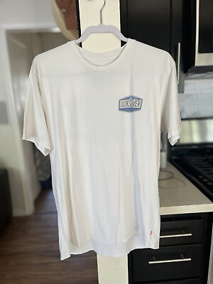 #ad Quiksilver Cotton T Shirt XL White Lightweight Surf $18.00