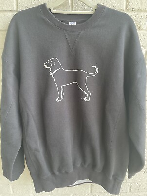 #ad THE BLACK DOG Martha’s Vineyard Heavyweight Sweatshirt Large Black Pullover $25.99