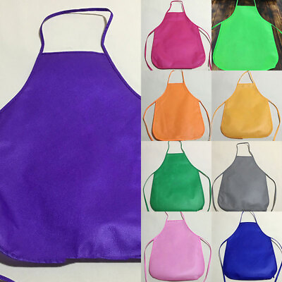 #ad Children Artists Fabric Apron for Kitchen Classroom Crafts Art Painting Activity $2.19