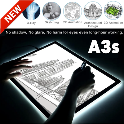#ad A3 Tracing LED Light Box Dimmable Tattoo Board Drawing Copy Table Display Office $32.99