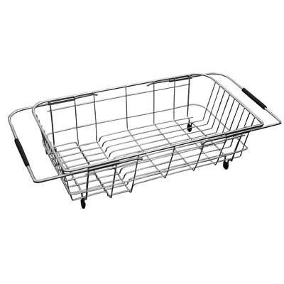 #ad Expandable Dish Drainer Drying Rack Over The Kitchen Sink 16.1” x 9” Stai... $31.31
