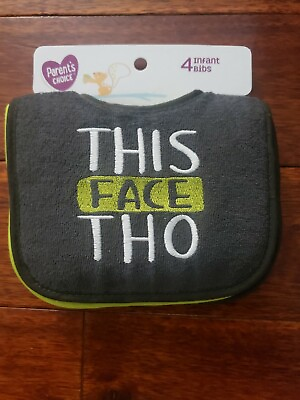 #ad Terry Cloth Boy Infant Bibs 4 Packs Parent#x27;s Choice NWT $6.35