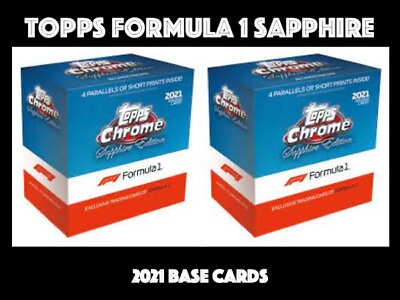 #ad TOPPS FORMULA 1 SAPPHIRE 2021 BASE CARDS GBP 89.95