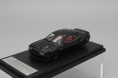 #ad SH 1 64 Scale Dodge SRT Hellcat Black Diecast Car Model Toy Gift NIB $41.00