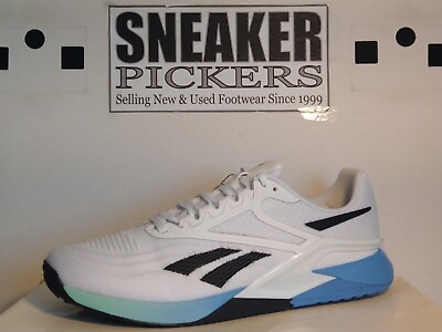 #ad Reebok Men#x27;s Nano X2 GZ0886 Size: 12 White Essential Blue Mint NEW $124.99