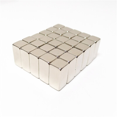 #ad 10PCS N52 Super Strong Block Fridge Magnets Rare Earth Neodymium 20x10mm $10.09