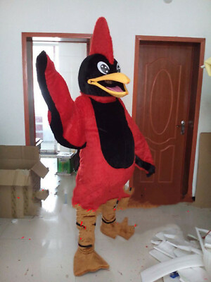 #ad Red Eagle Mascot Costume Cosplay Dress Outfits Advertising Halloween Fursuit $343.13