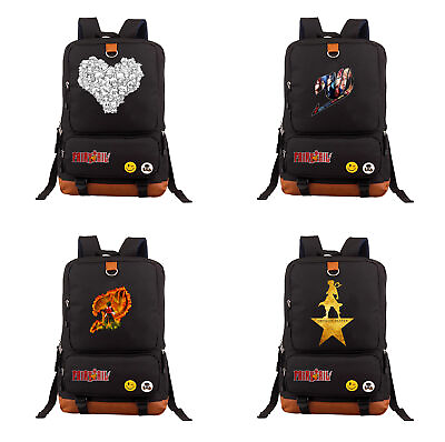 #ad Fairy Tail Canvas Backpack kid#x27;s School Durable Mochila Laptop Travel Sport bags AU $55.54