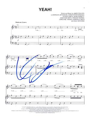 #ad Lil Jon Signed Autograph Yeah Sheet Music Chart Topping Hit w Usher amp; Ludacris $199.99