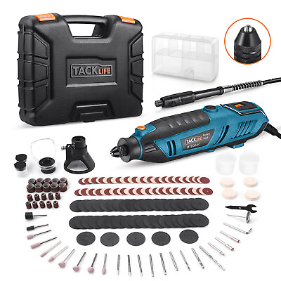 #ad TACKLIFE Rotary Tool Kit 200W Motor with Variable Speed 150pcs Rotary Tool Acc $26.99