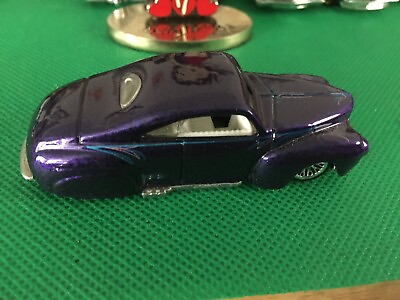 #ad Hot Wheels 1941 Ford Coupe Purple TAIL DRAGGER 1998 First Edition b377 $3.99