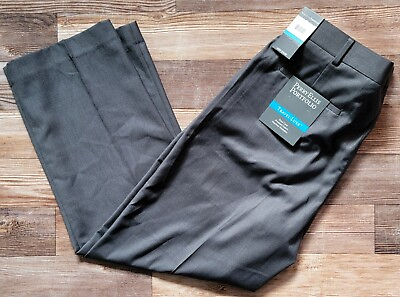 #ad Perry Ellis Portfolio Travel Luxe Dress Pants Mens Size 36x29 Gray NWT $20.00