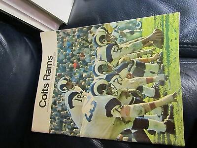 #ad Oct 27 1968 BALTIMORE COLTS vs Rams PROGRAM $62.00