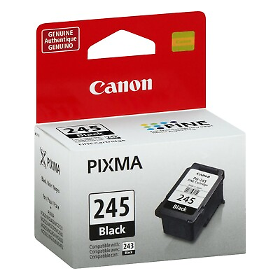 #ad Canon PG 245 Black Ink Cartridge Standard Yield 8279B001 $18.49