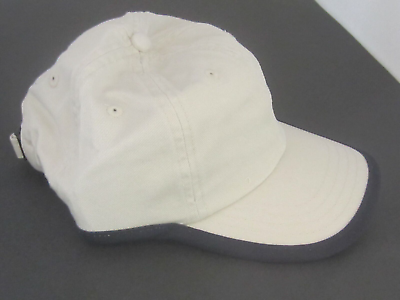 #ad Baseball Cap Hat Beige with Black Trim Adjustable size Brand New $4.89