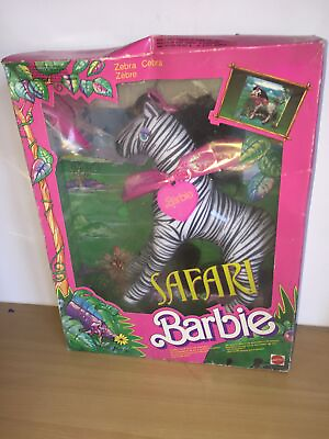 #ad Mattel Barbie Safari Animal Lovin#x27; ZIZI Zebra 1393 MIB 1988 $50.49