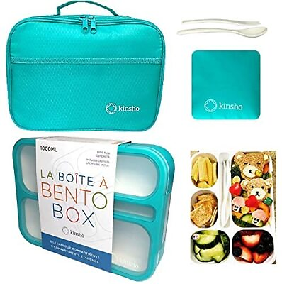 #ad Bento Box with Bag and Ice Pack Set. Lunch Boxes Snack Containers for Kids Boys $35.82