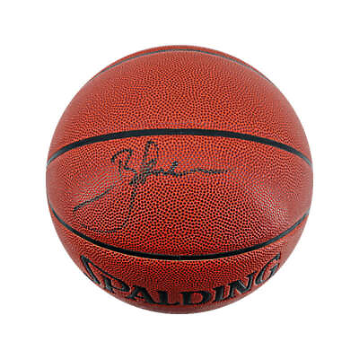 #ad Bob Lanier Pistons Autographed Signed Spalding Indoor Outdoor Basketball JSA $199.99