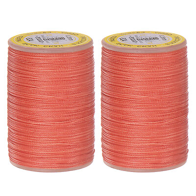 #ad 2pcs Upholstery Sewing Thread 328 Yards 300m Polyester String Pink $12.91