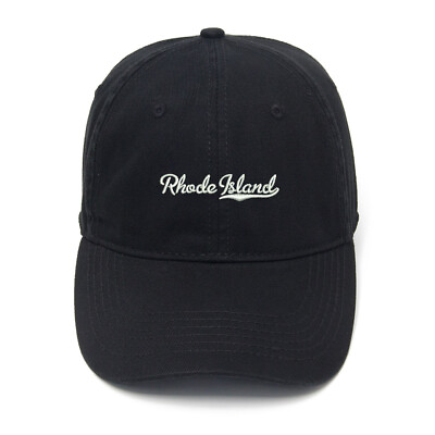 #ad Men#x27;s Baseball Caps Rhode Island RI Embroidered Dad Hat Washed Cotton Hat $22.89