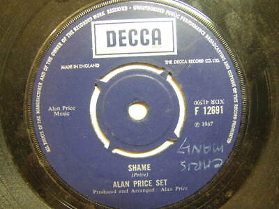 #ad Alan Price Set – Shame 1967 7” Decca F 12691 GBP 3.90