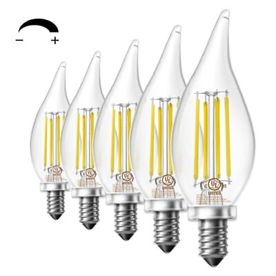 #ad Candelabra Led Light Bulbs Led Candelabra Bulbs 5 Pack Daylight White 5000k $16.44