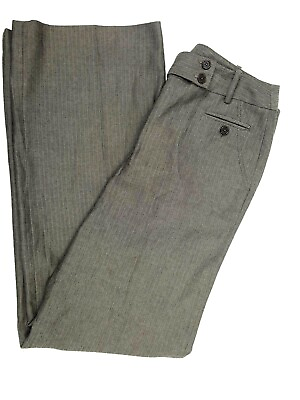 #ad Larry Levine Womens ZigZag Stretch Dress Pants Size 8 Inseam 32#x27;#x27; $12.00