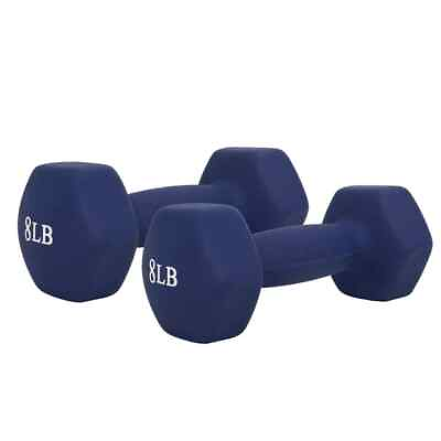 #ad Neoprene Dumbbells 8 lbs Set of 2 Hand Weights for Exercise $24.99