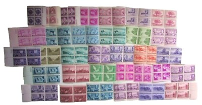 #ad Lot of 25 US Plate Blocks 3 Cent Mint MNH Post Office Fresh FREE SHIPPING $11.99