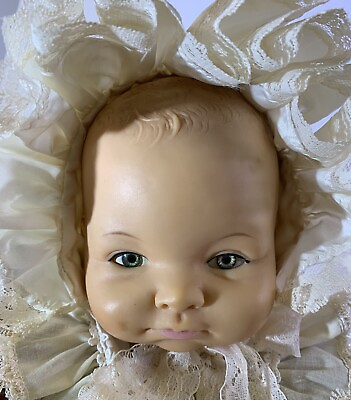 #ad Cameo Miss Peep Vintage 70’s Vinyl Newborn Baby Doll Hinged Limbs 17” Redressed $45.25