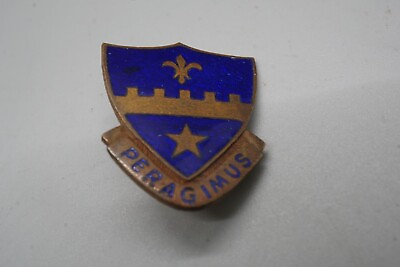 #ad #ad WWII Theater Made 358th Infantry Regiment Peragimus DI Pin D DAY JUNE 6 1944 $44.99