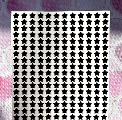 #ad Glossy Black Star Stickers Custom Size Cards Scrapbooks amp; Crafts $3.00