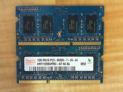 #ad Hynix HMT112S6AFR6C G7 1GB Notebook SODIMM DDR3 PC85001066 Unbuf 1.5V 2RX16 $7.52
