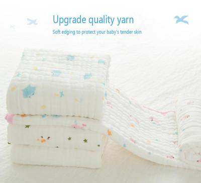#ad 105*105cm Baby Bath Towel 6 layer Pure Cotton Soft Absorbent Shower Newborn Towe $17.88
