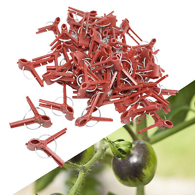 #ad 50pcs set Graft Clips Eco friendly Flexible Vegetable Flowers Grafting Clips Abs $8.33